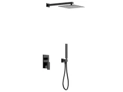 Set Van Inbouwdouche Met Mechanische Mengkraan - Mat Zwart - Tocantis-Shower & Design