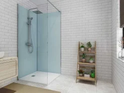 Set Van Twee Douchewandpanelen Inclusief Profielen - 2X L90Cm X H210 Cm-Shower & Design Best