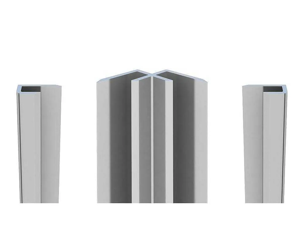 Set Van Twee Douchewandpanelen Inclusief Profielen - L90Cm X L120Cm X H210 Cm-Shower & Design Discount