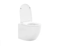 Set Voor Hang-Wc Met Decoratief Voorwandsysteem - Glanzend Wit - Javoine-Vente-unique Discount