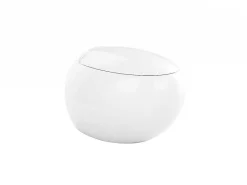 Set Voor Hang-Wc Van Wit Keramiek Met Decoratief Voorwandsysteem - Huro Ii-Vente-unique New