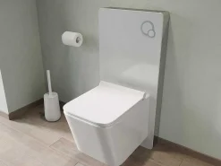 Set Voor Witte Hang-Wc Met Decoratief Voorwandsysteem - Clemona-Vente-unique Hot