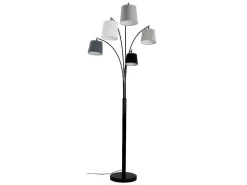 Sfeerlamp Met 5 Lampen Kappen Varieta Van Metaal En Stof - H234 Cm-OZAIA Outlet