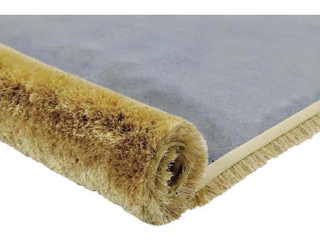 Shaggy Tapijt Glitter - 120 X 170 Cm - Goudkleurig-OZAIA New