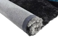 Shaggy Tapijt Pietra Turquoise En Grijs - Polyester - 120 X 170 Cm-OZAIA