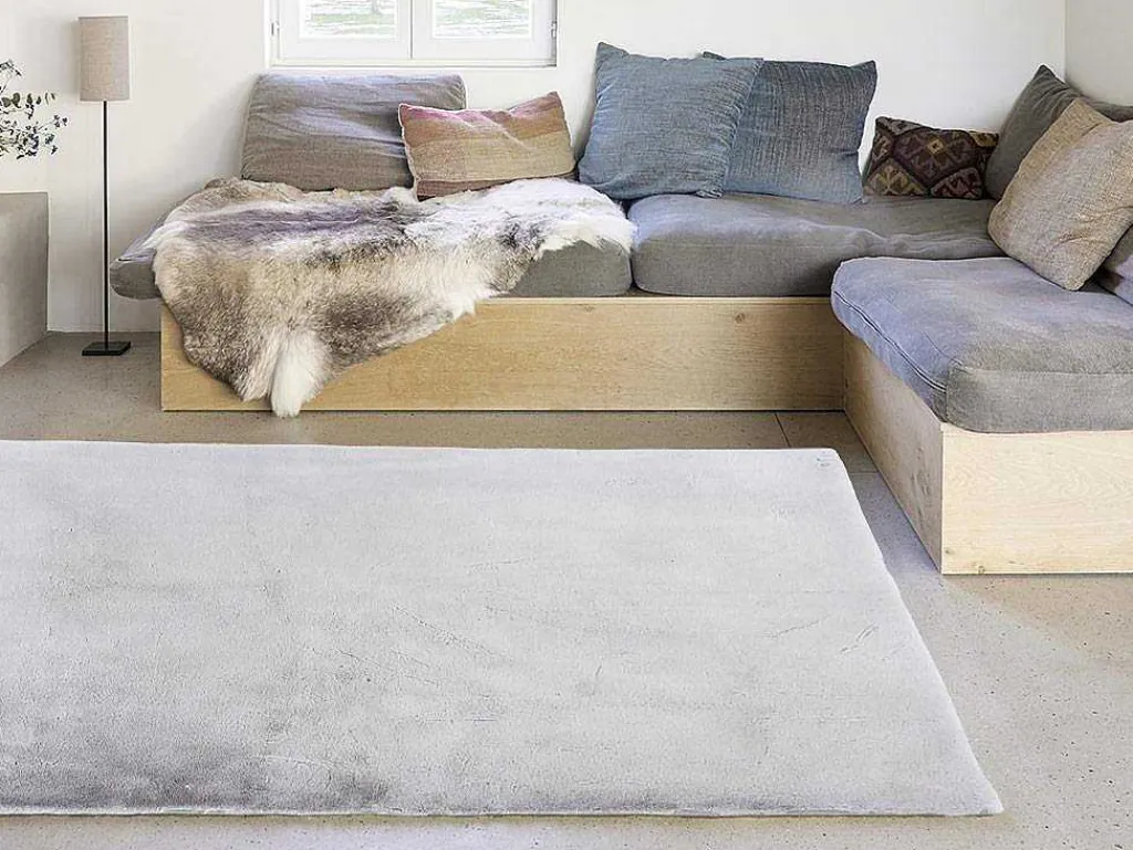 Shaggytapijt Met Bonteffect Bunny - 100% Polyester - 150 X 200 Cm - Grijs-OZAIA Best