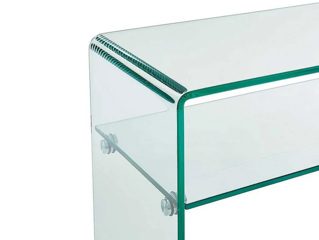 Sidetable - 1 Nis - Gehard Glas - Transparant - Stileos-Vente-unique Outlet