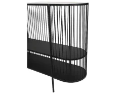 Sidetable Alexia - Metaal - 2 Planken - Zwart-Vente-unique Outlet