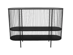 Sidetable Alexia - Metaal - 2 Planken - Zwart-Vente-unique Outlet