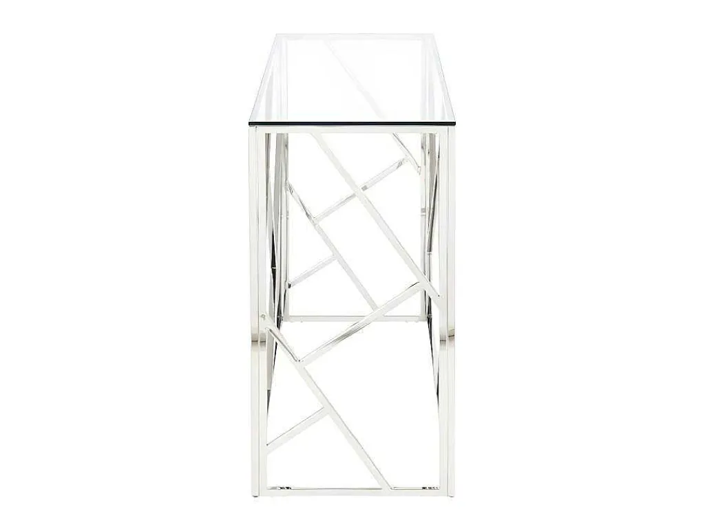 Sidetable Athena - Gehard Glas En Staal - Chroomkleurig - Van-PASCAL MORABITO Sale