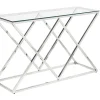 Sidetable Charlotte - Gehard Glas En Staal - Goudkleurig - Van-PASCAL MORABITO New
