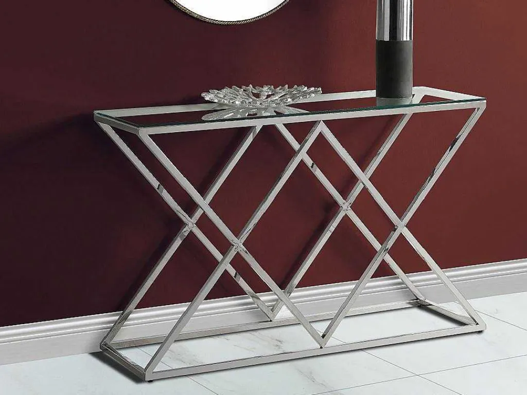 Sidetable Charlotte - Gehard Glas En Staal - Chroomkleurig - Van-PASCAL MORABITO Hot