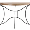 Sidetable In Mdf En Metaal - Houtlook En Zwart - Lolana-Vente-unique New