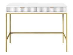 Sidetable Met 2 Laden - Wit En Goudkleurig - Liouba Van-PASCAL MORABITO Hot