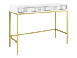 Sidetable Met 2 Laden - Wit En Goudkleurig - Liouba Van-PASCAL MORABITO Hot