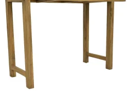 Sidetable Met 3 Lades In Teak - Kleur: Houtlook - Wekea-Vente-unique Discount