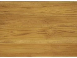 Sidetable Met 3 Lades In Teak - Kleur: Houtlook - Wekea-Vente-unique Discount