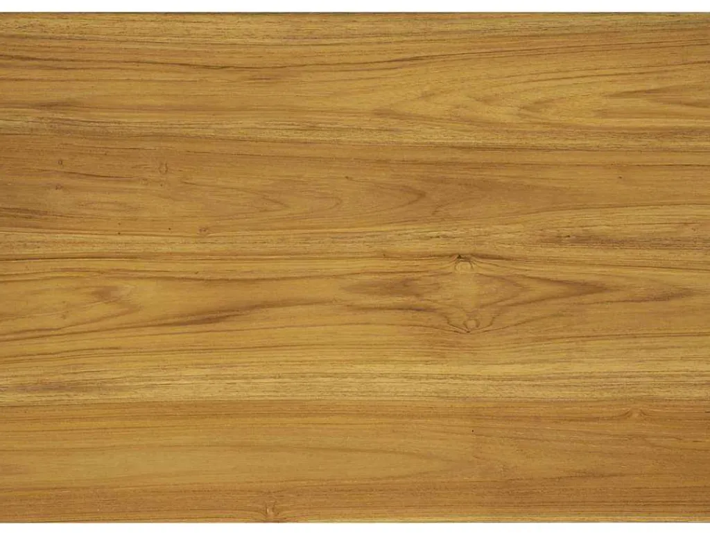 Sidetable Met 3 Lades In Teak - Kleur: Houtlook - Wekea-Vente-unique Discount