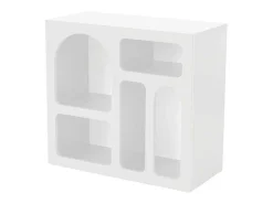 Sidetable Met 5 Nissen - Wit - Luela-Vente-unique