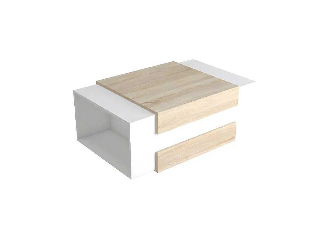 Simon Koffietafel, Wit, Sonoma, 100X60X35 Cm, Epikasa-Homemania Online