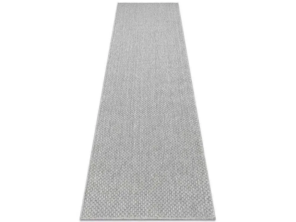 Sisal Tapijt, Loper Timo 6272 Buitenshuis Grijskleuring 60X300 Cm-RugsX Online