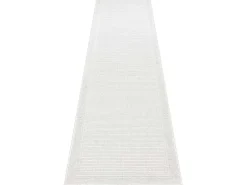 Sisal Tapijt, Loper Timo 5979 Buitenshuis Kader Wit 80X250 Cm-RugsX Discount
