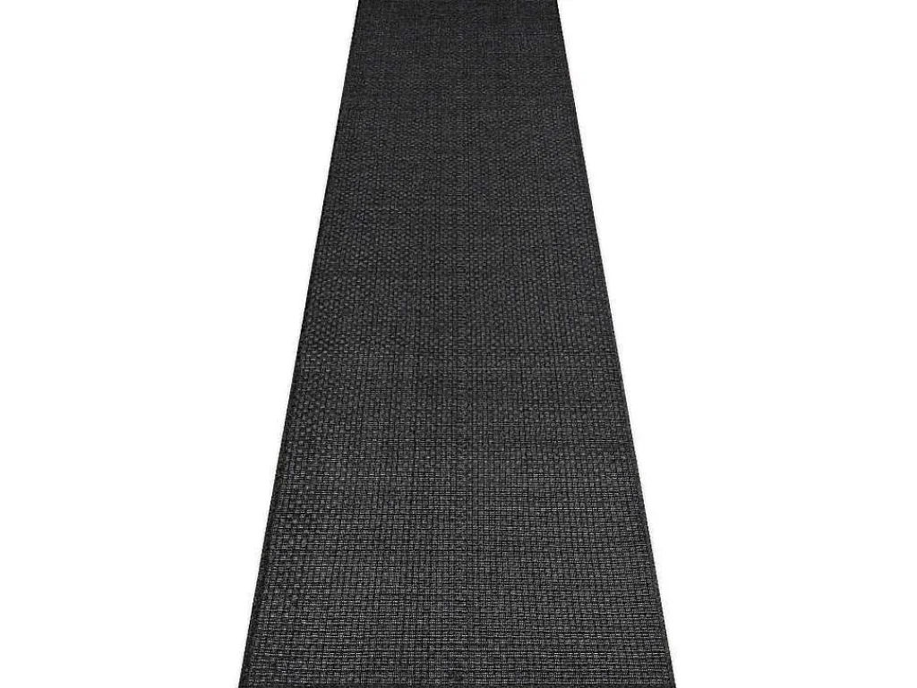 Sisal Tapijt, Loper Timo 0000 Buitenshuis Zwart 70X250 Cm-RugsX Discount