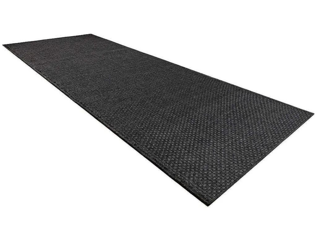 Sisal Tapijt, Loper Timo 0000 Buitenshuis Zwart 70X300 Cm-RugsX Discount
