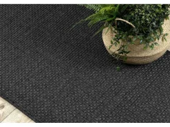 Sisal Tapijt, Loper Timo 0000 Buitenshuis Zwart 70X300 Cm-RugsX Discount