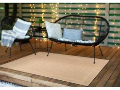 Sisal Tapijt Timo 5979 Buitenshuis Kader Donker Beige 240X330 Cm-RugsX Outlet