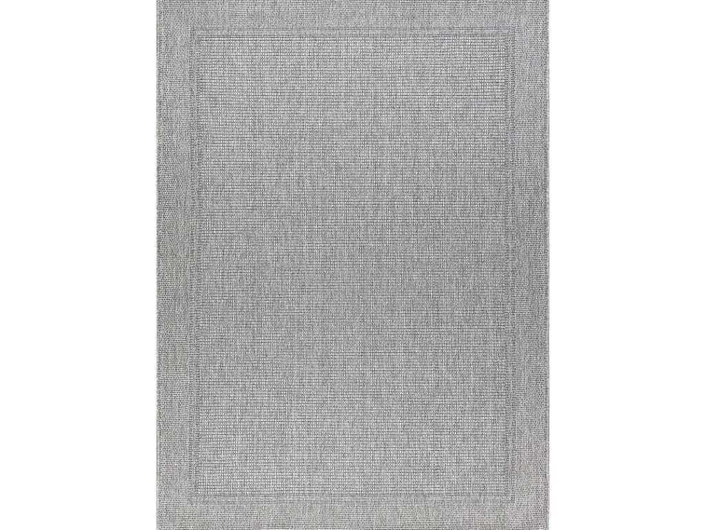Sisal Tapijt Timo 5979 Buitenshuis Kader Grijskleuring 180X270 Cm-RugsX Online