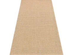 Sisal Tapijt Timo 5979 Buitenshuis Kader Donker Beige 180X270 Cm-RugsX Clearance