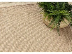 Sisal Tapijt Timo 5979 Buitenshuis Kader Donker Beige 180X270 Cm-RugsX Clearance