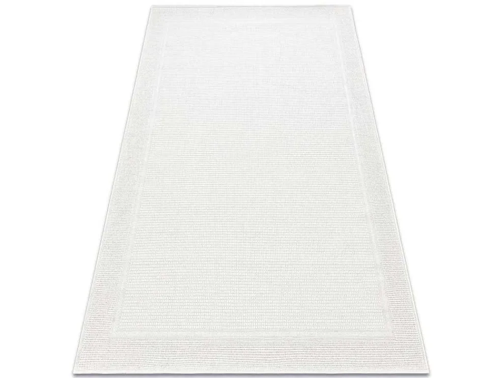Sisal Tapijt Timo 5979 Buitenshuis Kader Wit 140X190 Cm-RugsX Hot