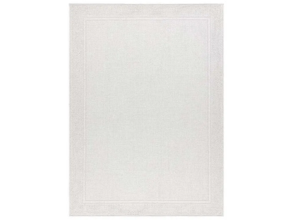Sisal Tapijt Timo 5979 Buitenshuis Kader Wit 140X190 Cm-RugsX Hot