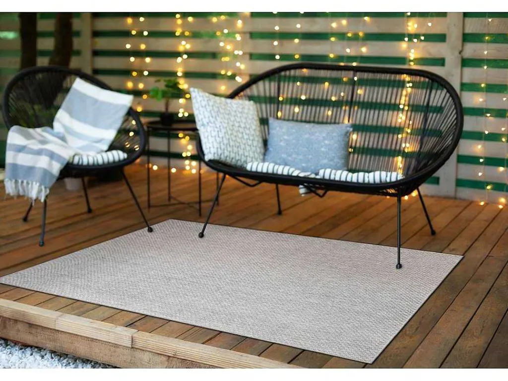Sisal Tapijt Timo 6272 Buitenshuis Grijskleuring 80X150 Cm-RugsX Best