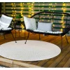 Sisal Tapijt Timo 6272 Cirkel Buitenshuis Wit Cercle 200 Cm-RugsX Hot