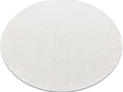 Sisal Tapijt Timo 6272 Cirkel Buitenshuis Wit Cercle 200 Cm-RugsX Hot