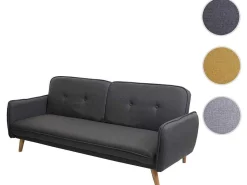 Slaapbank Mcw-J18, Antraciet-Grijs-Vente-unique Best