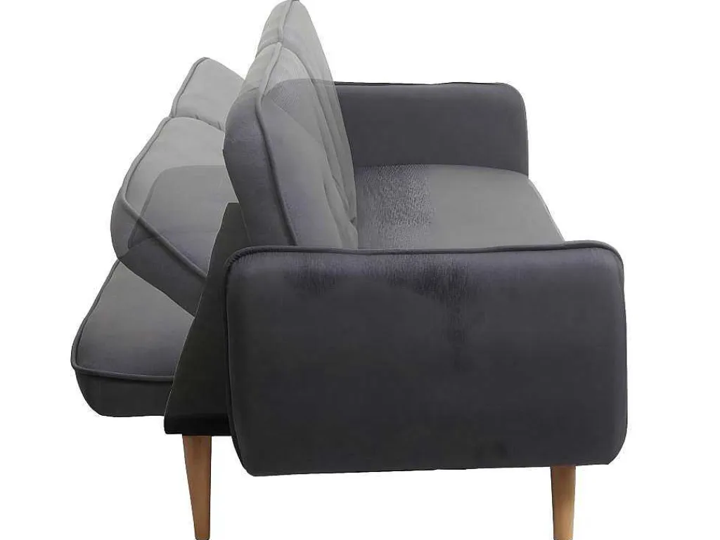 Slaapbank Mcw-J18, Antraciet-Grijs-Vente-unique Best