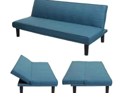 Slaapbank Mcw-J17, Turquoise-Blauw-Vente-unique Sale