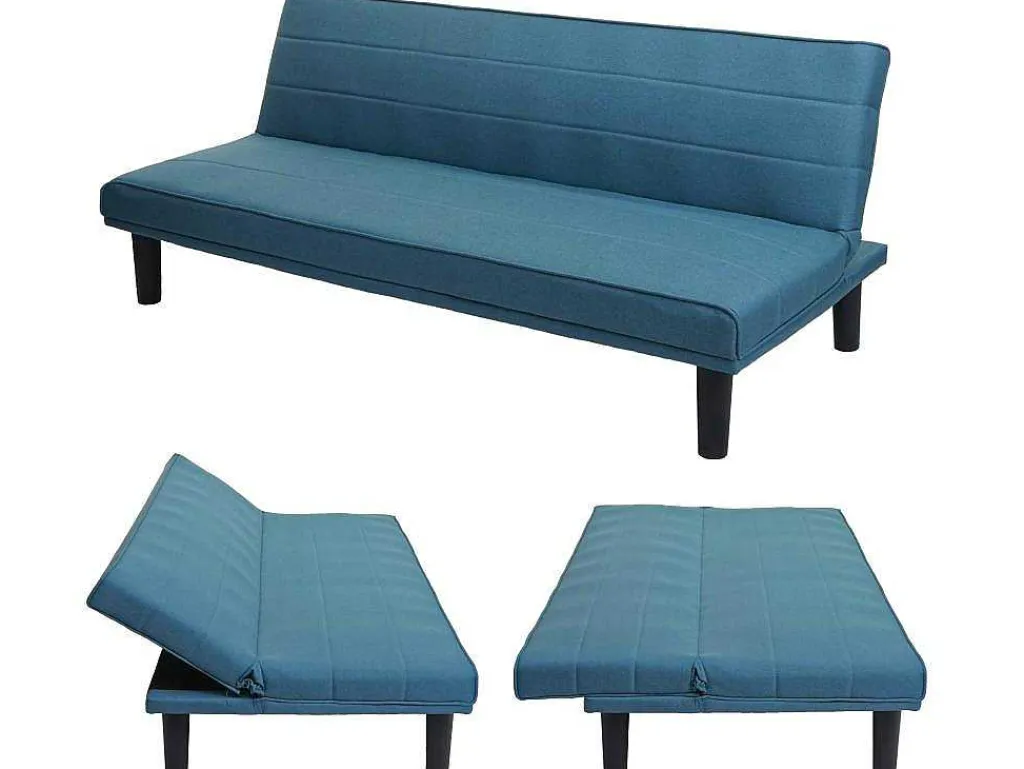 Slaapbank Mcw-J17, Turquoise-Blauw-Vente-unique Sale