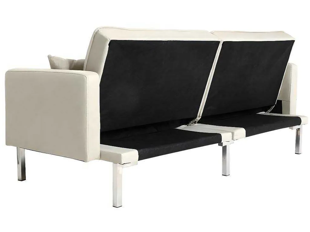 Slaapbank Mcw-K65, Stof/Textiel Creme-Beige-Vente-unique Discount