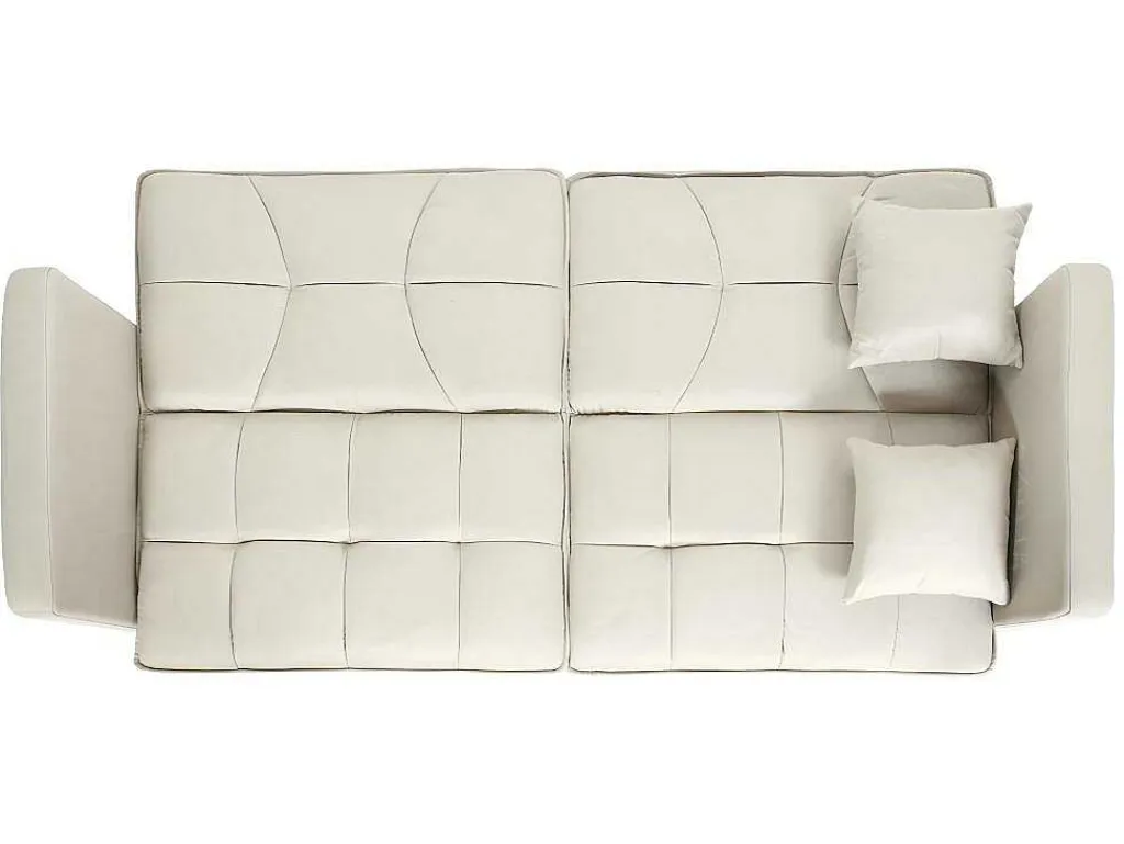 Slaapbank Mcw-K65, Stof/Textiel Creme-Beige-Vente-unique Discount