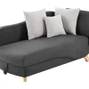 Slaapbank Van Antraciete Stof Met Opbergruimte - Hoek Links - Penelope-Vente-unique Discount