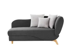 Slaapbank Van Antraciete Stof Met Opbergruimte - Hoek Links - Penelope-Vente-unique Discount