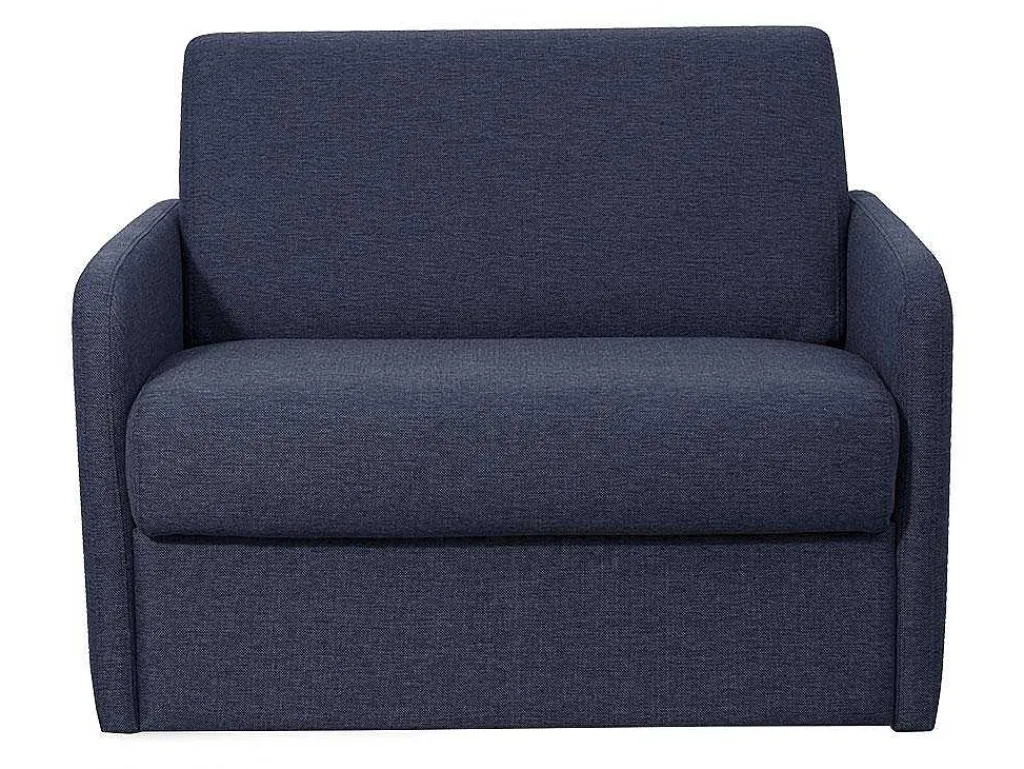 Slaapfauteuil Met Matras Van Stof Nadoa - Slaapafmeting 70 Cm - Blauw-Vente-unique Clearance