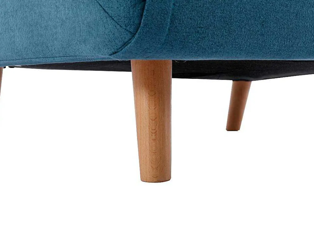 Slaapfauteuil Van Blauwe Stof Uribia-Vente-unique Online