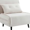 Slaapfauteuil Van Ivoorwitte Bouclestof Uribia-Vente-unique Online