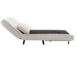 Slaapfauteuil Van Ivoorwitte Bouclestof Uribia-Vente-unique Online